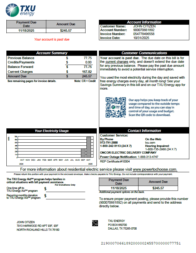  Minol USA business utility bill 